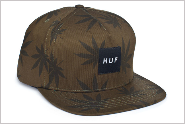 Huf Plantlife Snapback Cap - Olive