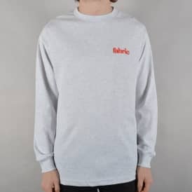 1734 Embroidered Longsleeve T-Shirt - Grey Marl