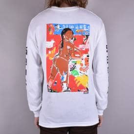 5B x MKG Chinatown Girl Longsleeve T-Shirt - White