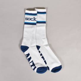 AH Socks - White/Navy/Cyan