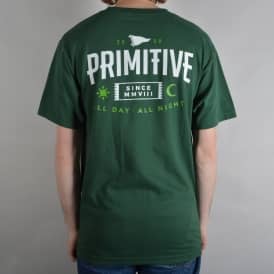 All Night Skate T-Shirt - Forest Green