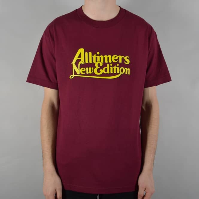 Alltimers New Edition Skate T-Shirt - Burgundy