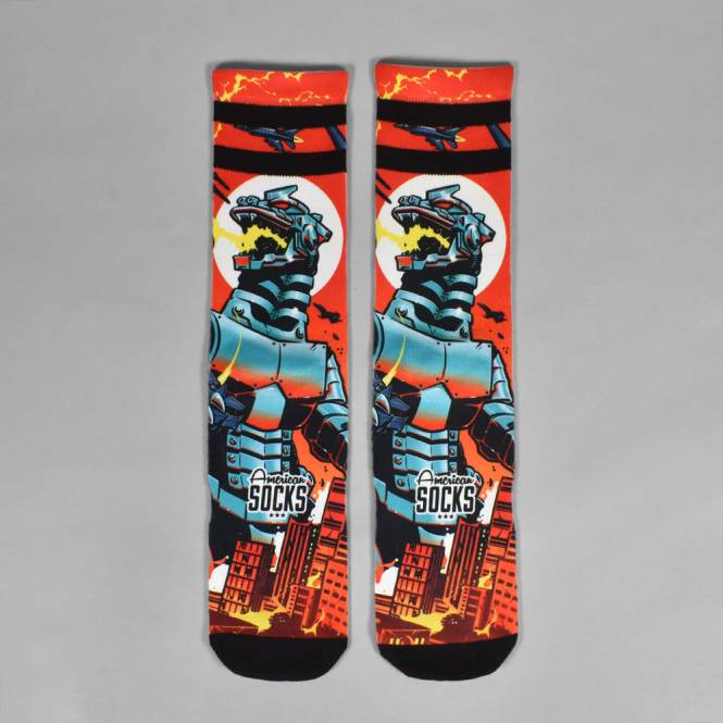 American Socks Mechagodzilla Socks - Red