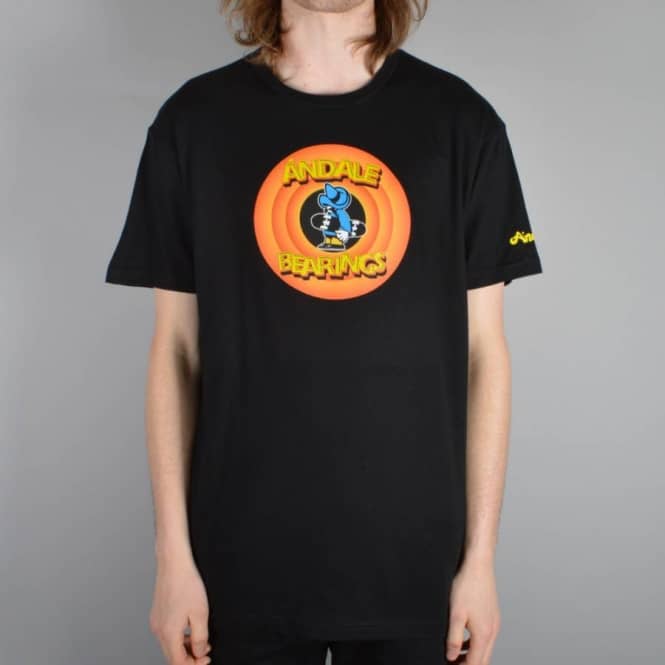 Andale Bearings Circle Skate T-Shirt - Black