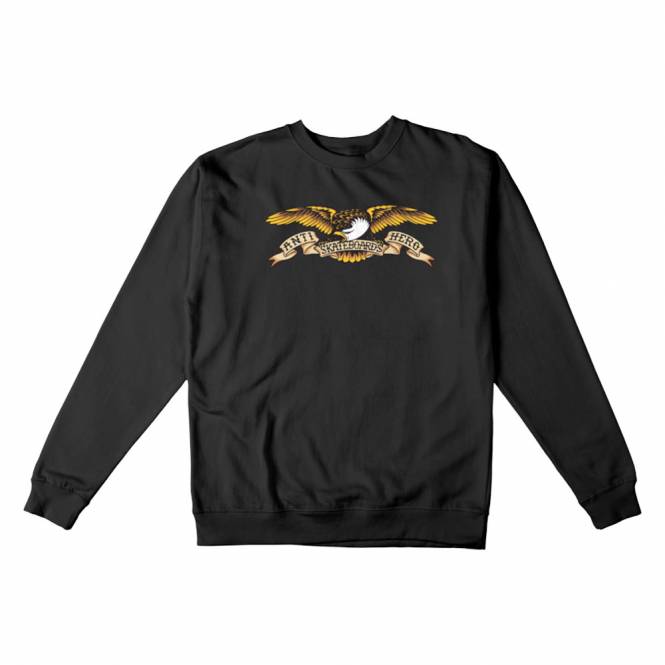 Antihero Skateboards Eagle Crew - Black