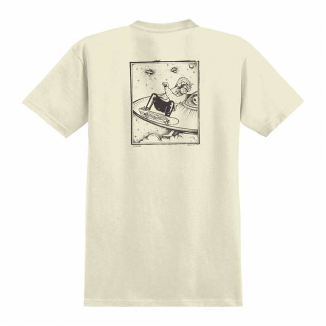 Antihero Skateboards Hewitt Lance Skate T-Shirt - Cream/Black