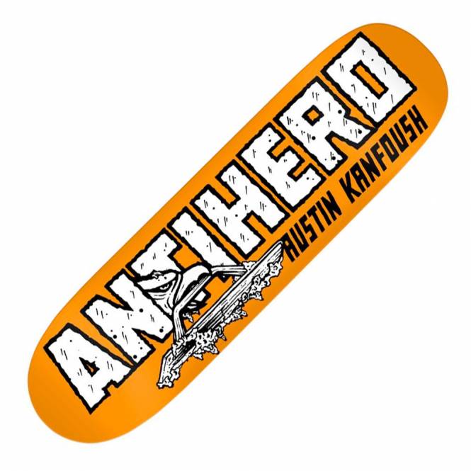 Antihero Skateboards Kanfoush Custom (Orange) Skateboard Deck 8.55''