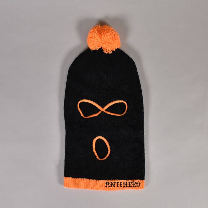 Antihero Skateboards Pomski Balaclava - Black/Orange