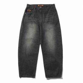 Baggy Denim Jeans - Slub Black