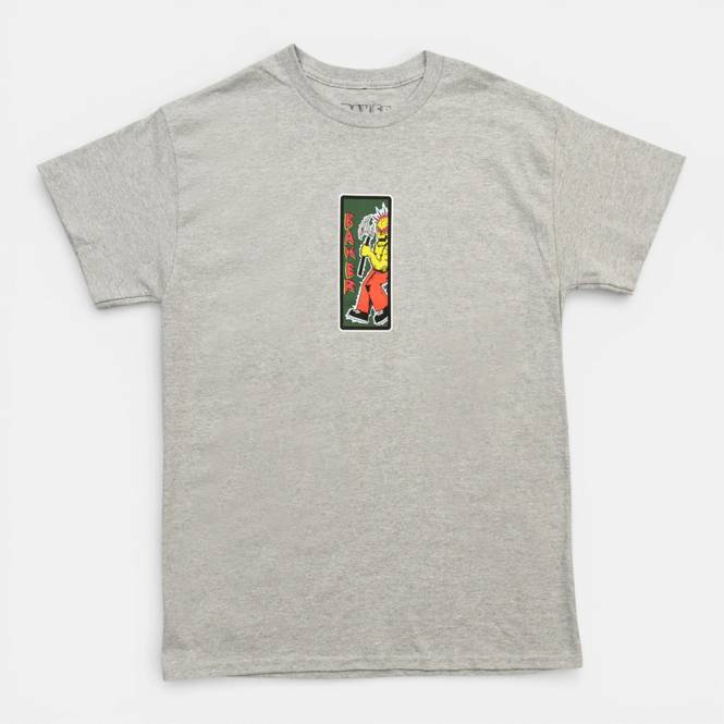 Baker Skateboards Axe Man Skate T-Shirt - Heather Grey