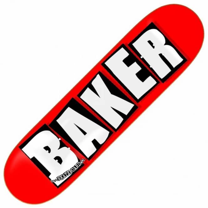 Baker Skateboards Brand Logo (Red/White) Skateboard Deck 8.25