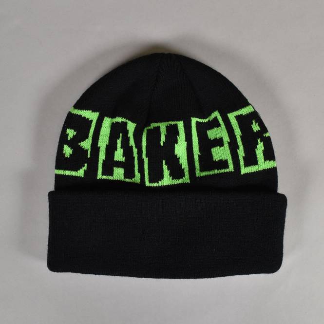 Baker Skateboards Brand Logo Skate Beanie - Black/Green