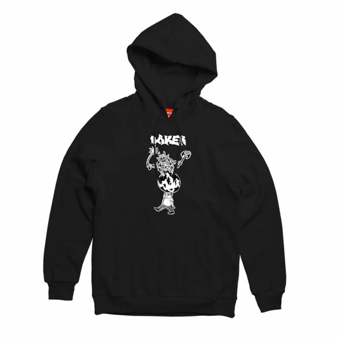 Baker Skateboards World Crusher Pullover Hoodie - Black
