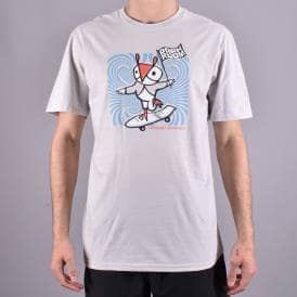 Banner Skate T-Shirt - Silver