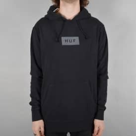 Bar Logo Overdye Pullover Hoodie - Black