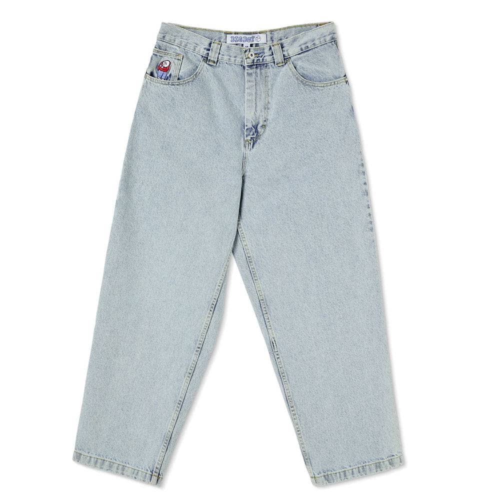 Polar Skateboards Big Boy Jeans - Light Blue - SKATE CLOTHING from 