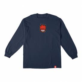 Bighead Mid Fill Long Sleeve Skate T-Shirt - Navy/Red/White/Black