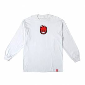 Bighead Mid Fill Long Sleeve Skate T-Shirt - White