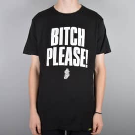 Bitch Please Skate T-Shirt - Black