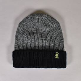 Bonehead Label Beanie - Black/Grey