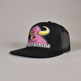 Brain Monster Snapback Trucker Cap - Black 