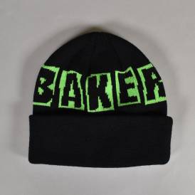 Brand Logo Skate Beanie - Black/Green
