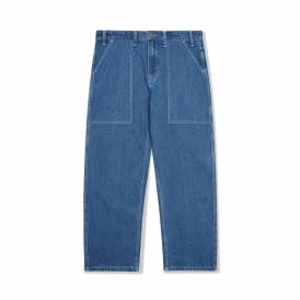 Breakdown Relaxed Denim Jeans - Solid Blue