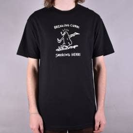 Breaking Curbs Skate T-shirt - Black