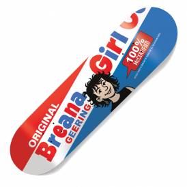 Breana Geering Bubblegum Skateboard Deck 8.25" Twin