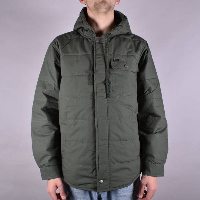 Brixton Cass Hooded Jacket - Pine Green