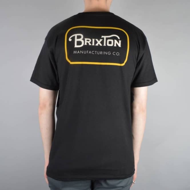 Brixton Grade T-Shirt - Black/Orange
