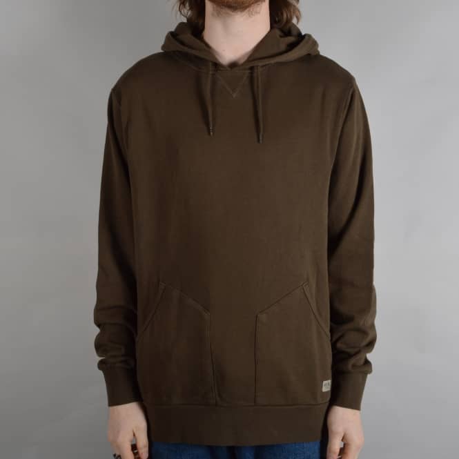 Brixton Hackney Pullover Hooded Fleece - Washed Brown