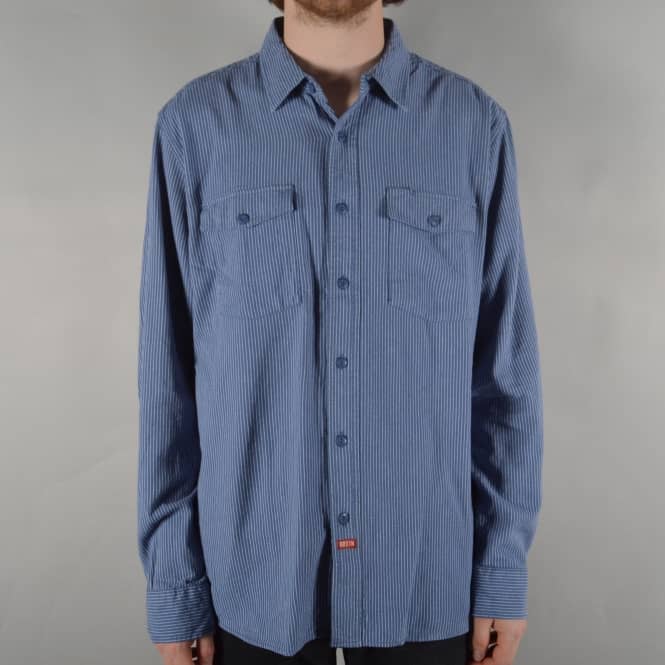 Brixton Olson Longsleeve Woven Shirt - Indigo
