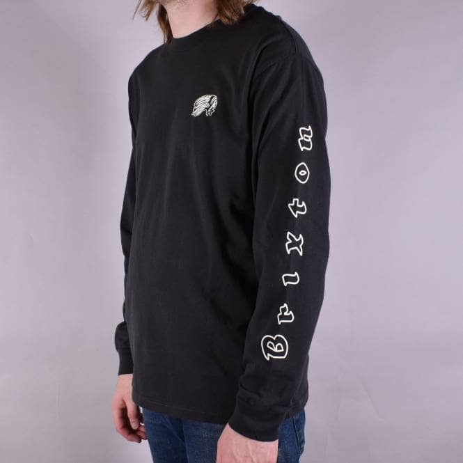 Brixton Primo Longsleeve T-Shirt - Washed Black