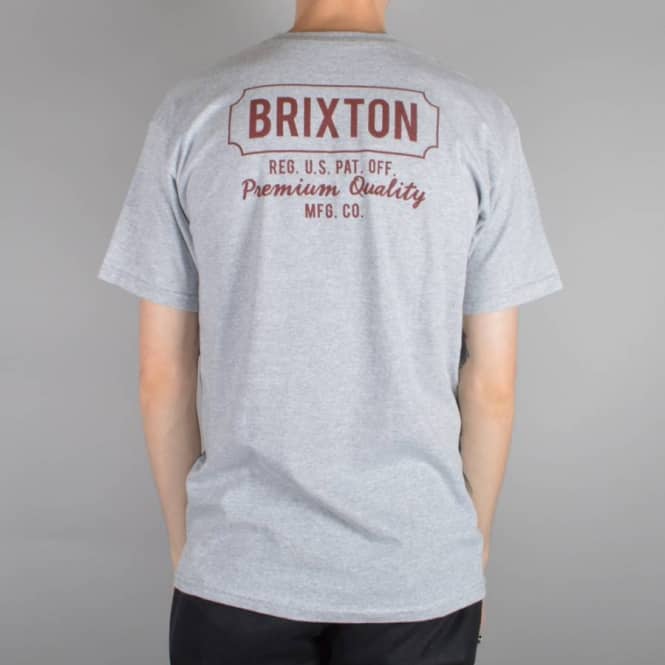 Brixton Russel T-Shirt - Heather Grey