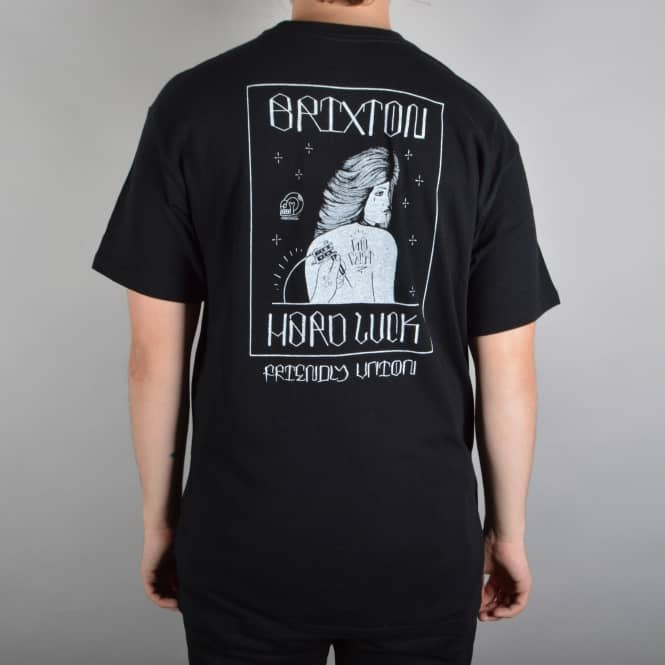 Brixton x Hard Luck MFG Monte Carlo T-Shirt - Black