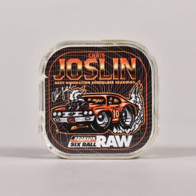 Bronson Speed Co. Chris Joslin Pro 6-Ball Raw Skateboard Bearings