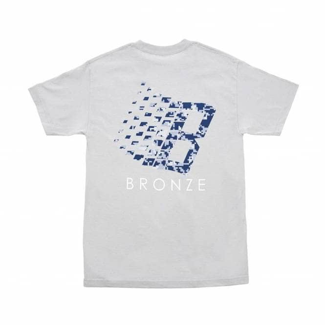 BROnZE B Logo Digi Camo Skate T-Shirt - Silver