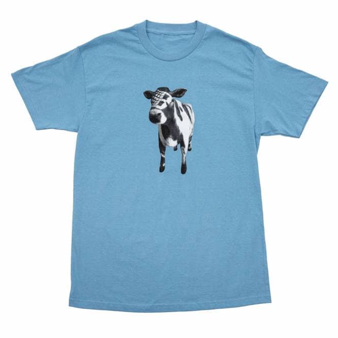 BROnZE Cow Skate T-Shirt - Carolina Blue