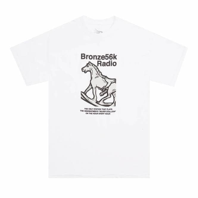 BROnZE Silver Station Skate T-Shirt - White