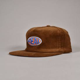 Bubble Oval Snapback Cap - Brown