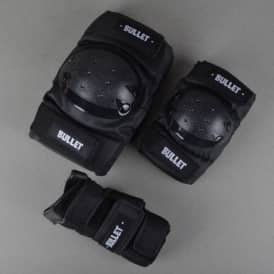 Bullet Junior Skateboard Pad Set - Black