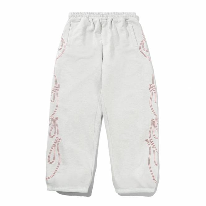 Butter Goods Flame Fleece Pants - Ash