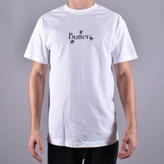 Butter Goods Fly Classic Logo Skate T-Shirt - White 
