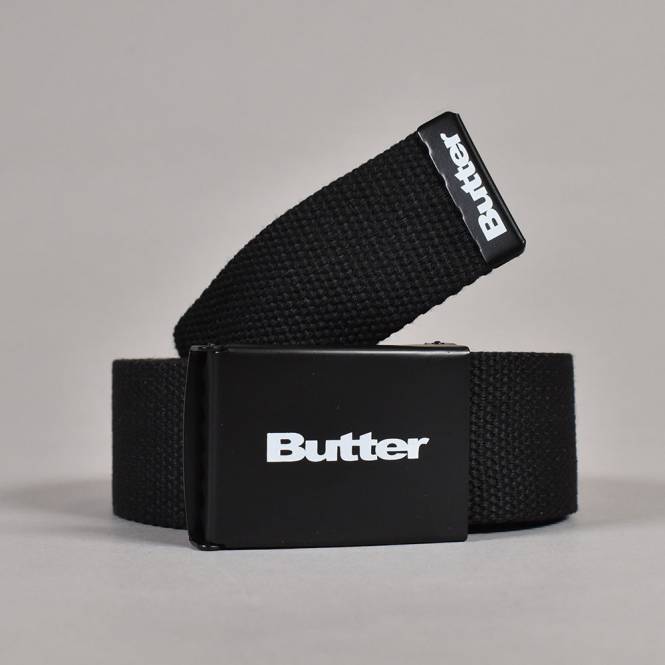 Butter Goods Logo Woven Belt - Black