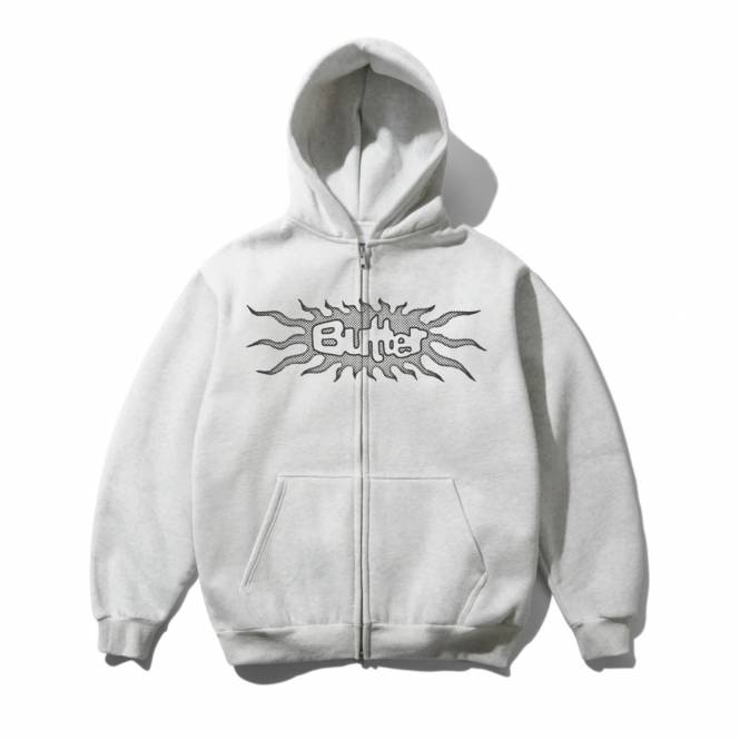 Butter Goods Solar Zip-Thru Hood - Ash