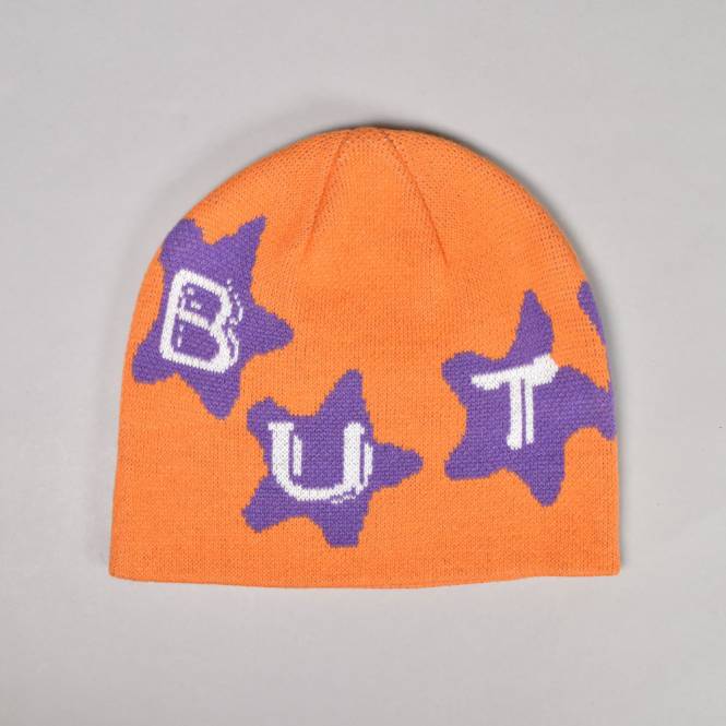 Butter Goods Stars Skully Beanie - Orange