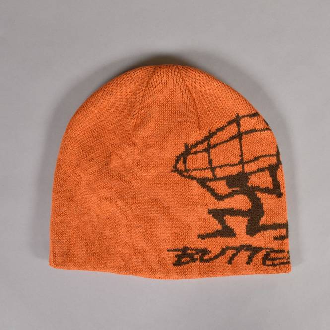 Butter Goods Terrain Skully Beanie - Rust