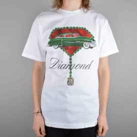 Caddy Diamond Skate T-Shirt - White