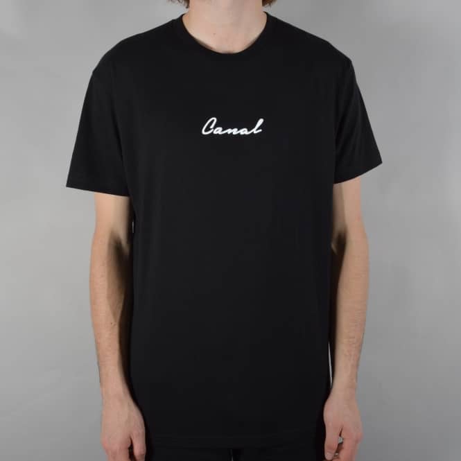 Canal New York Signature Script T-Shirt - Black